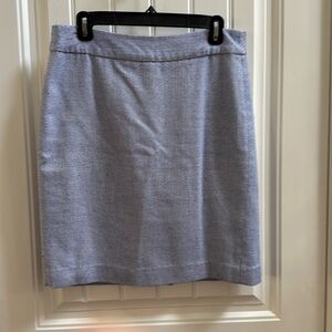 Banana Republic Blue and white tweed skirt Size 6